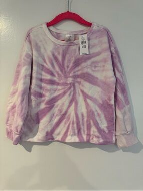 GAP Kids Lavender Tie-Dye Long-Sleeve Tee NWT